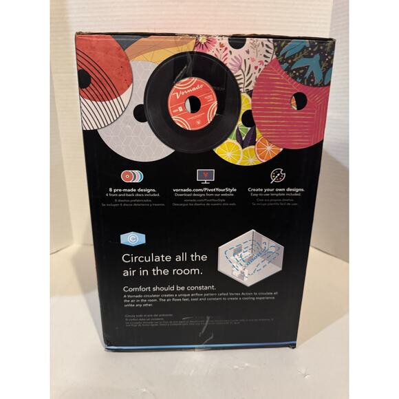 Vornado PIVOT 3U Whole Room Air Circulator with Customizable Design Discs - Picture 5 of 7